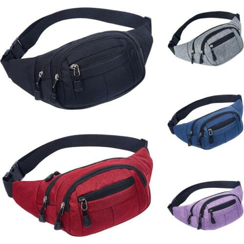 Men Women Outdoor Waist Bum Bag Fanny Pack Belt Money Pouch Wallet Travel Hiking Storage Bag