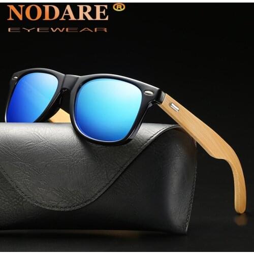 NODARE 2020 New Wood Men Sunglasses Polarized Wooden Sun Glasses for Women Mirror Lens Handmade Fashion UV400 Eyewear Accessorie