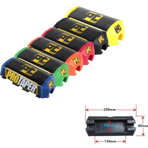 2.0 Square Motocross Handlebar Chest Protector Cross Bar Pad For 28mm 1-1/8 Handle Bar Motorcycle Dirt Bike Pit Bike ATV Quad