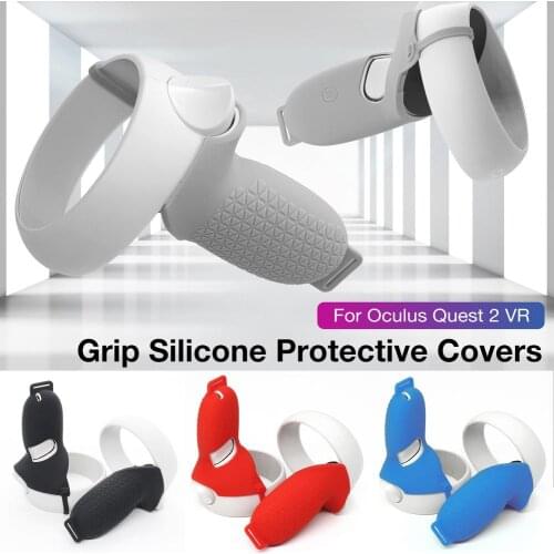 VR Controller Accessories For Oculus Quest 2 VR Protective Sleeve Controller Silicone Cover Skin Handle Grip Covers For Quest2