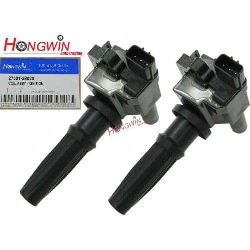 ONE SET OF 2PCS NEW Ignition Coil Fits HHyundai Santa Fe Sonata Kia Optima 2.4L 4cyl 199-2006 UF285 / 5C1155 / 27301-38020