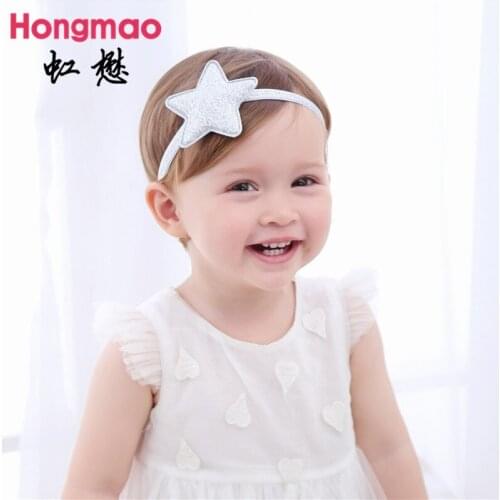 Glitter Stars Hairband Hair Accessories Kids Girls Headband Infants Girl Hair Band