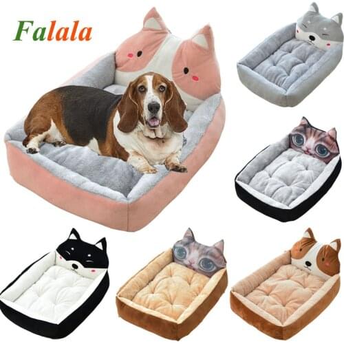 Rectangle Dog Bed Sleeping Bag Kennel Cat Puppy Sofa Bed Pet House Winter Warm Nest Soft Beds Portable for Pets Cats Basket