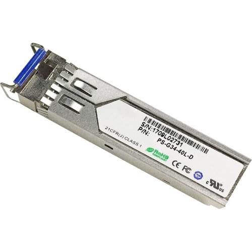 PS-E35-40LI-D /PS-E53-40LI-D Industrial 155Mbps BIDI SFP Optical Transceiver 40Km DDM