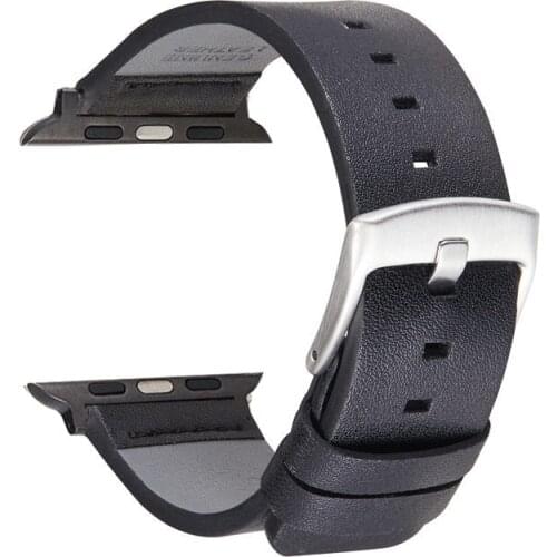 Soft Calfskin Leather Straps for Apple Series 6 SE 5 4 3 Men Women Watch Bracelets 38mm 40mm 42mm 44mm Watchband for iwatch