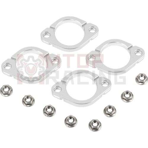 Silver Exhaust Flange For Kawasaki ZX1000 ZX-10 (1988 1989 1990) EN500 Vulcan 500 (1990-2009) EN400 (1989-1994 90 1991 1992 93)