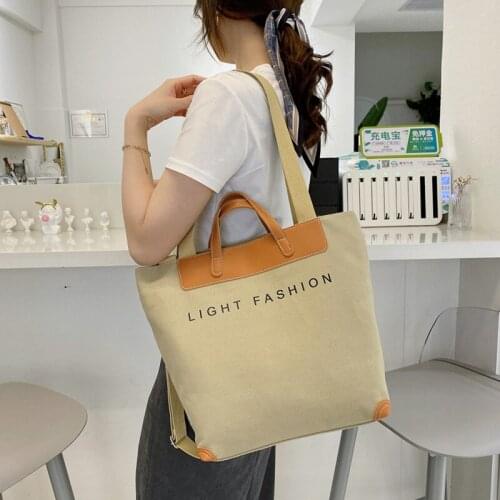 CGCBAG 2021 Fashion Canvas Tote Bag Women Harajuku Simple High Quality Shopper Bag Female Handbag Korean Ladies Shoulder Bag