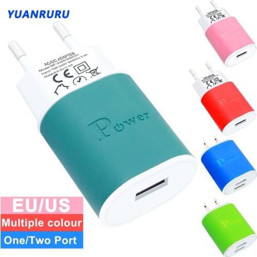 5V 2.0A USB Charger for iPhone iPad Fast Wall Charger EU US Adapter for Samsung Xiaomi Universal Mobile Phone Travel Charger