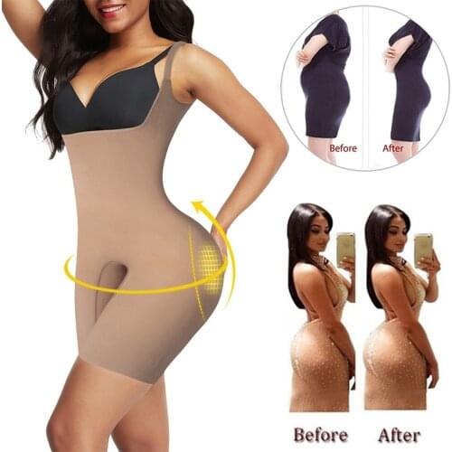 Waist Trainer Corset Shapewear for Women Tummy Control Fajas Colombianas Body Shaper Open Bust Bodysuit Slimming Underwear