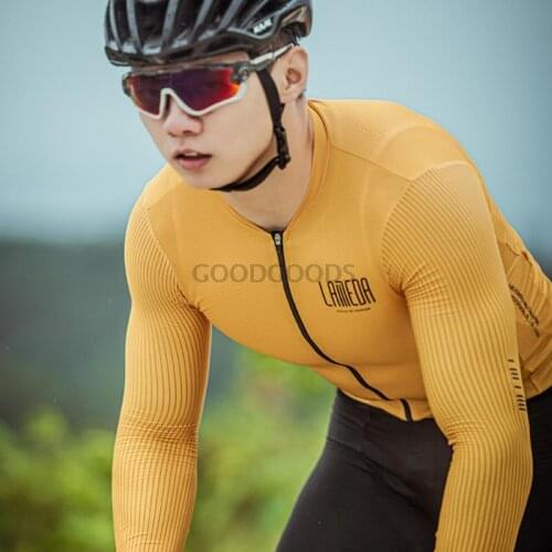 LAMEDA NEW Summer Autumn Long Sleeve Cycling Jersey Top Quality Bicycle Racing Jersey Multi Colors Cycling Shirts Slim Fit
