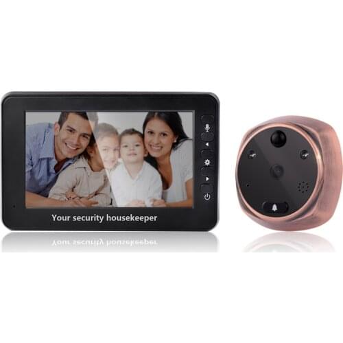 4.3 Inch 3MP Door Intercom Peephole Viewer Motion Detection Video Door Phone