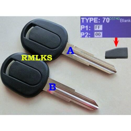 RMLKS Replacement Transponder Key chip Car Key Fob Uncut Blade Fit For Access Lova 4D60 80Bit Car Chip Key