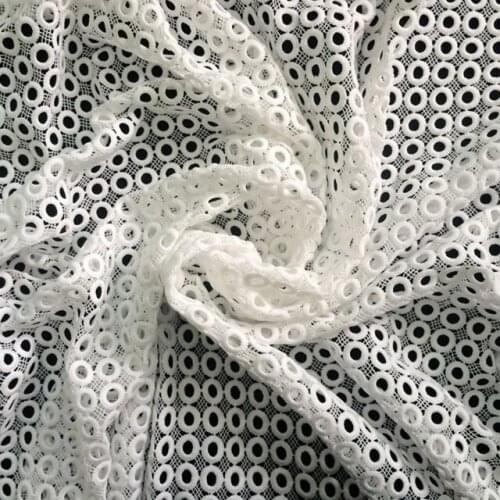 2yard High Quality African Lace fabric 2017 New Arrival White African Cord Lace /Guipure Lace Fabrics For Nigerian Wedding Dress