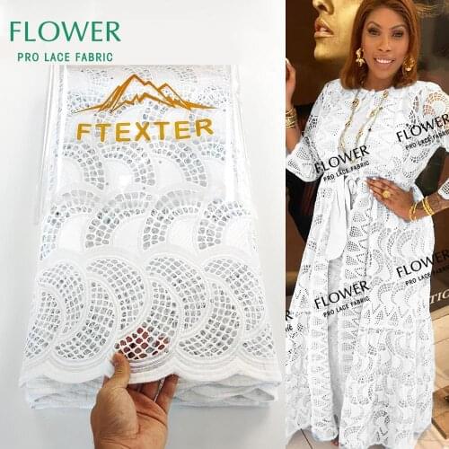 2020 Unique Design Swiss Voile Lace Fabric With Embroidered For Ankara Women Party Dresses Top Class 100% Cotton Lace Materials