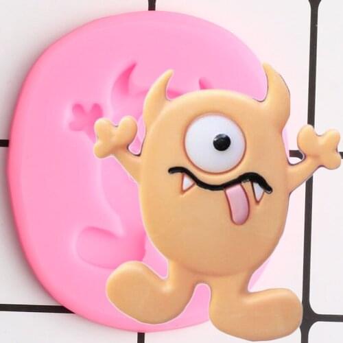 3D Cartoons Silicone Mold Halloween Fondant Cake Decorating Tools DIY Cookie Baking Candy Clay Chocolate Gumpaste Moulds