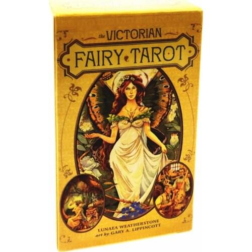 78pcs English Victorian Fairy Tarot Cards Deck Board Game Card Easy To Carry Children Educational Toy Family Friend Party Cards