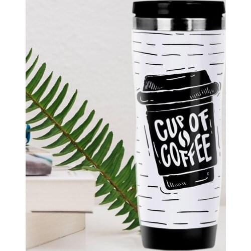BK Gift Coffee Design Steel Thermos Bardak-34