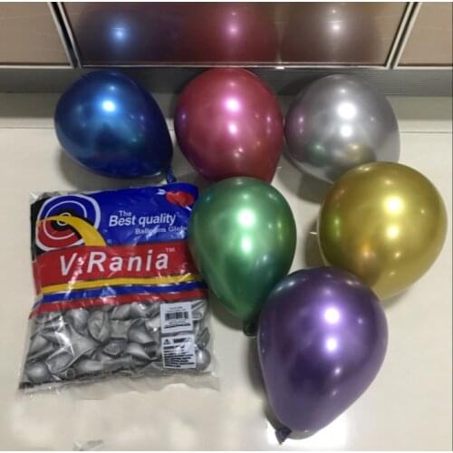 Chorme Metallic Balloon Wedding Supplies 5 inch 50pcs Gold Silver balloons Inflatable Air Balls Globos Birthday Party Decor
