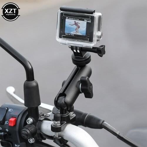 Motorcycle Diding Driving Rod Camera Recorder Bracket Rotable Anti-skid Vehicle Handle Fixing Holder For Gopro DJI Gamin Outdoor