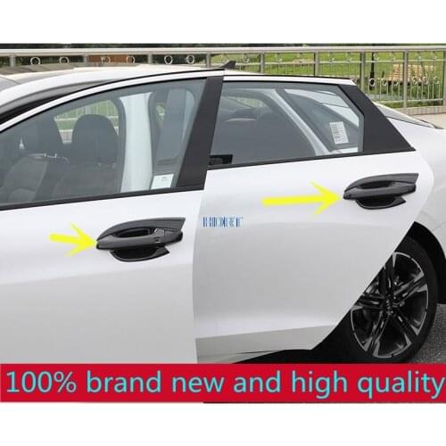 For Kia optima k5 2020 2021 New Caebon fibre Car Door Handle Cover Trim Sticker Car Styling Accessories Overlay