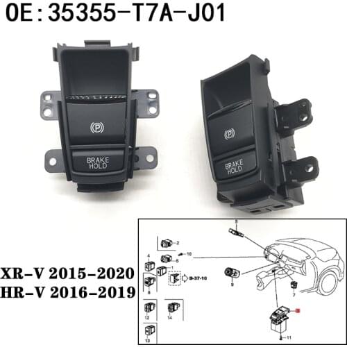 35355-T7A-J01 35355T7AJ01 HRV XRV HR-V XR-V VEZEL electronic automatic hand brake button parking brake switch