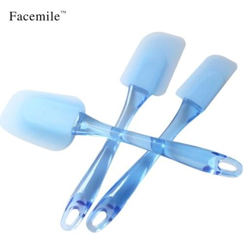 3pcs/set Baking Pastry Spatulas Set Kitchen Heat-resistant Flexible Silicone Spatulas Flipping Serving Small Medium Spoon 52028
