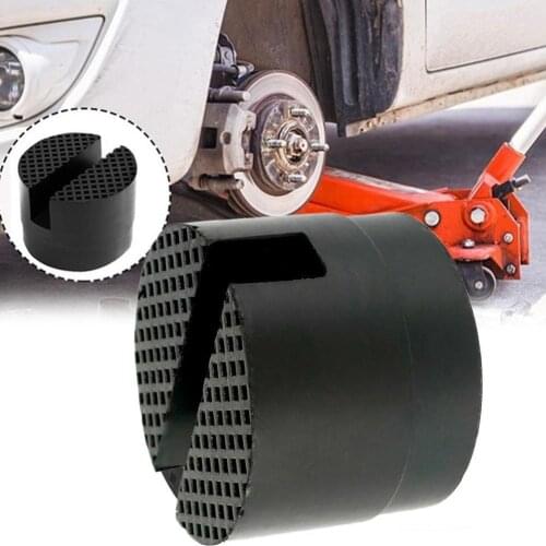 Floor Slotted Car Rubber Jack Pad Frame Protector Adapter Jacking Disk Pad Tool Pinch Weld Side Lifting Disk For Accessories