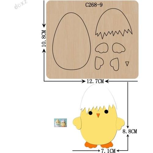 New Chick Wooden die Scrapbooking C-268-9 Cutting Dies for common die cutting machines on the market