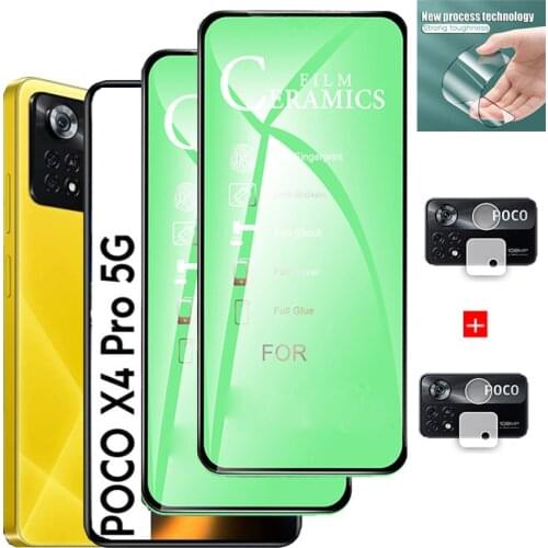 Poco-x3,ceramic film for xiaomi poco x3 Pro smartphone glass poko M3 Pro 5G Poco F3 x 3 Lens film pocco x3 nfc screen protector