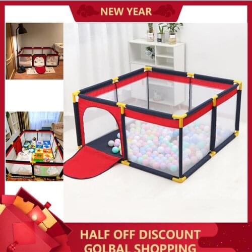Portable Childrens Playpen Baby Safety Fence Folding Play Fence Size S M L Suitable 6M-13 Y