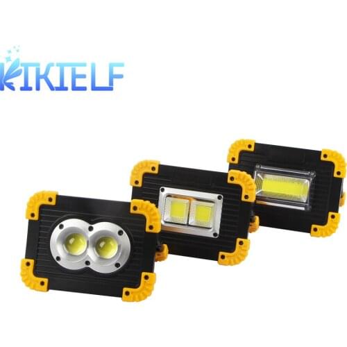 4 Mode Portable LED Flashlight Waterproof COB Work Light Floodlight Searchlight USB Rechargeable Power Bank For outdoor lighting