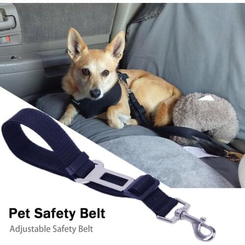 Dog Cat Car Safety Belt Adjustable Pet Seat Vehicle Seat Belt Pet Leas Dog Magic Clip Pet Supplies Safe Lever Traction Collar