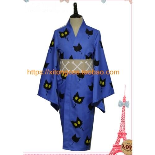 Blue Exorcist Amaimon Blue Kimono Halloween Cosplay Costume X006