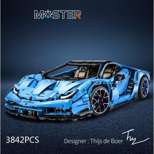 Super sport car Technical 1:8 scale Lambor Aventador Centenario LP770-4 building block moc brick model toys collection for gifts