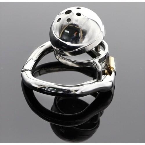Super Small Chastity Spiked Bracelet Stainless Steel Cock Cage Delay Ejaculation Penis Ring BDSM Bondage Fetish Adult Sex toys