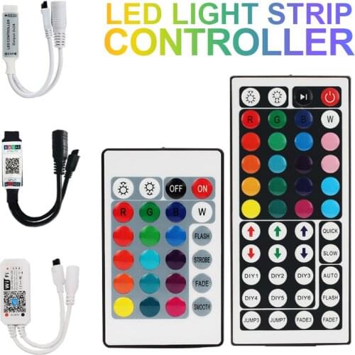 SMD 2835 5050 LED Lights 24 Keys 44 Keys LED IR Bluetooth WIFI RGB Remote Dimmer Controller For Led Light Strip Controller