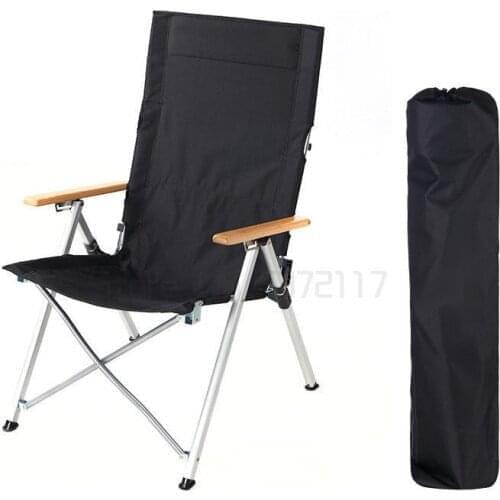 Outdoor folding chair portable recliner leisure fishing chair vehicle mounted adjustable beach chair