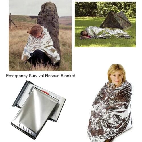 Waterproof Emergency Survival Rescue Blanket Foil Thermal First Aid Curtain Outdoor WaterProof Emergency Supplies