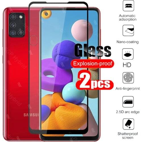 For samsung a21s protective glass for samsung galaxy a21s a 21s a21 21 s a217f samsunga21s 6.5'' protector tempered glass film