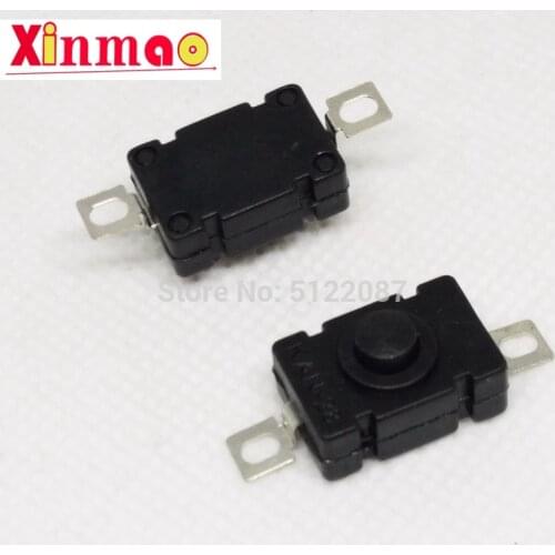 10PCS/LOT 18*12MM KAN Flashlight Switch 1.5A 250VAC Self Locking Patch Type Push Button Switch 2P-ON-OFF Small Switches KAN-28