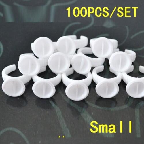 100pcs/lot Disposable tattoo small ink cup for plastic cup permanent makeup eyebrow lips pigmet