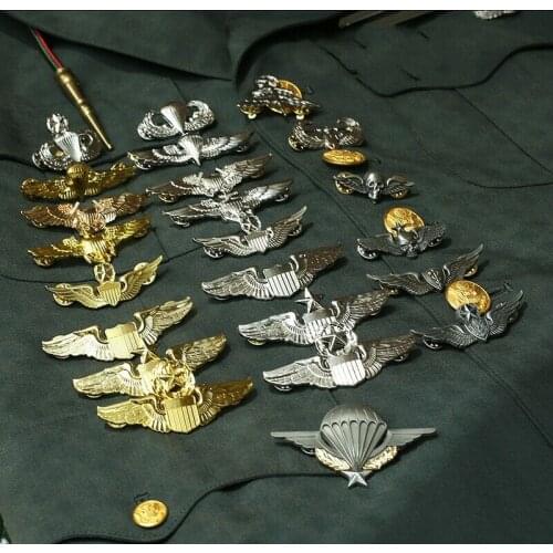 23PCS US ARMY WINGS MILITARY COMMAND MASTER AVIATOR METAL BROOCH WINGS BADGE PIN