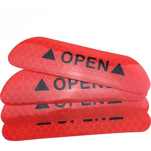 4pcs/set Of Car Door Reflective Tape Warning Sign Luminous Stickers for Kia Rio K2 K3 K5 K4 Cerato,Soul,Forte,Sportage R,SORENTO