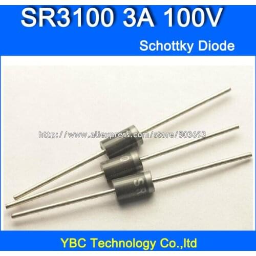 50pcs/lot SR3100 3A/100V Schottky Diode