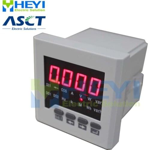 96*96 LED Single phase Multifunctional Meter 45-65Hz smart ac digital meter