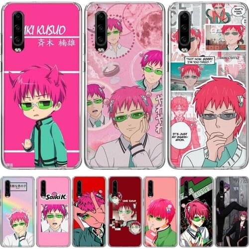 The Disastrous Life of Saiki K Kusuo Phone Case for Huawei P40 P30 P20 Mate 30 20 10 Pro P10 Lite P Smart Z + 2019 Gift Coque Co