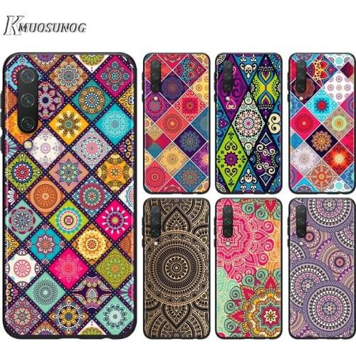 Mandala flower pattern For Huawei Nova 7SE 5G 7I 6SE 5T 5E 5I 5Z 5 4E 4 3I 3E 3 2I 2 Lite 2 Pro 2017 Black Phone Case