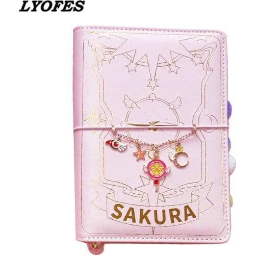Japanese Sakura Daily Planner Organizer Bullet Pink Journal Loose-leaf Diary Notebook Kawaii Travel Journal Handbook Spiral A6