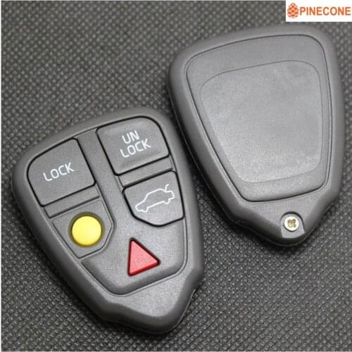 PINECONE Key Casing for VOLVO S40 S60 S70 S80 S90 V40 V70 V90 C70 Car Key Remote 5 Buttons Replace Remote Key Shell High Quality