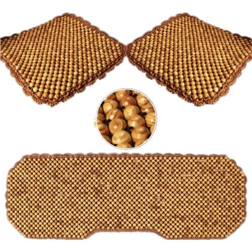 Summer wooden bead car cushion